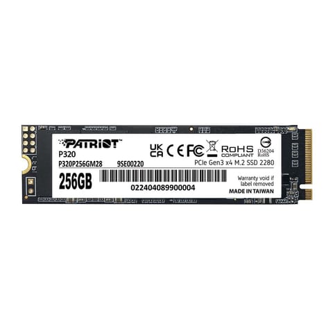 ⁨SSD PATRIOT VIPER P320 M.2 PCI-Ex4 NVMe 256GB 2.2GB/S (P320P256GM28)⁩ at Wasserman.eu