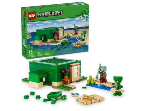 ⁨LEGO MINECRAFT 21254 THE TURTLE BEACH HOUSE⁩ at Wasserman.eu