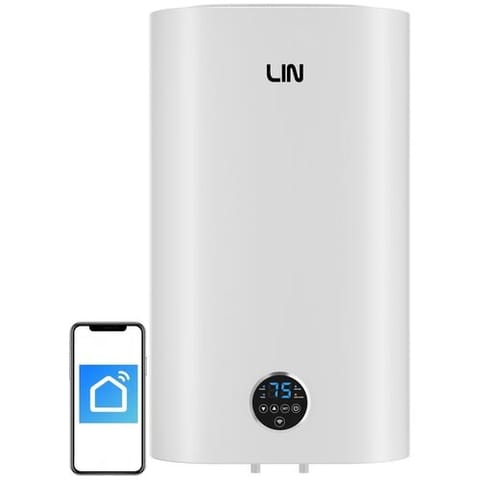 ⁨Bojler elektryczny LIN LIFVD1 80L biały z WI-FI⁩ w sklepie Wasserman.eu