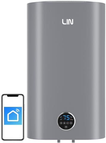 ⁨LIN LIFVD1 80L grey electric boiler with WI-FI⁩ at Wasserman.eu