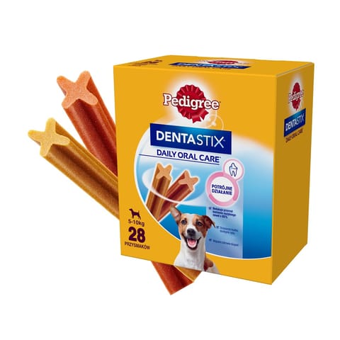 ⁨PEDIGREE DentaStix Small - przysmak dentystyczny dla psów małych ras - 28 sztuk (4x110 g)⁩ w sklepie Wasserman.eu