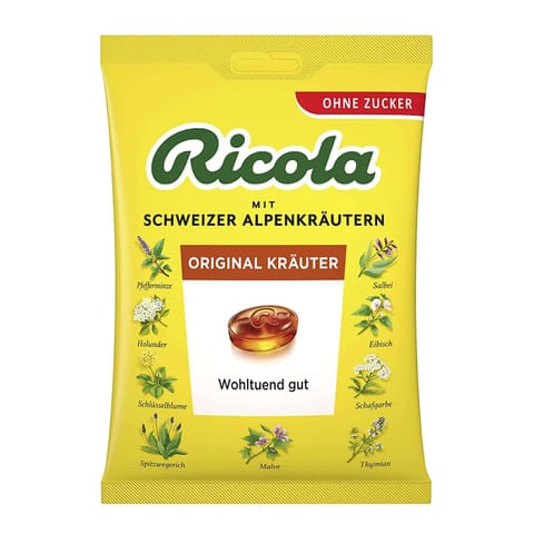 ⁨Ricola Original Krauter Cukierki bez Cukru 75 g⁩ w sklepie Wasserman.eu