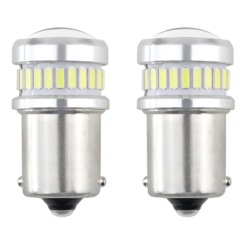 ⁨Led canbus 3014 24smd + 3030 6smd 1156 ba15s p21w r10w r5w white 12v/24v⁩ w sklepie Wasserman.eu