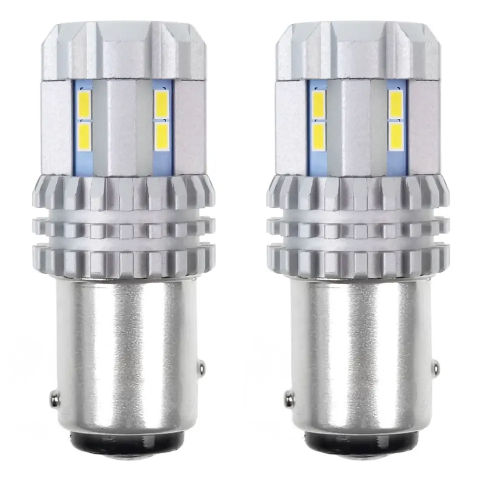 ⁨Żarówki led canbus 3020 22smd ultrabright 1157 bay15d p21/5w white 12v/24v⁩ w sklepie Wasserman.eu