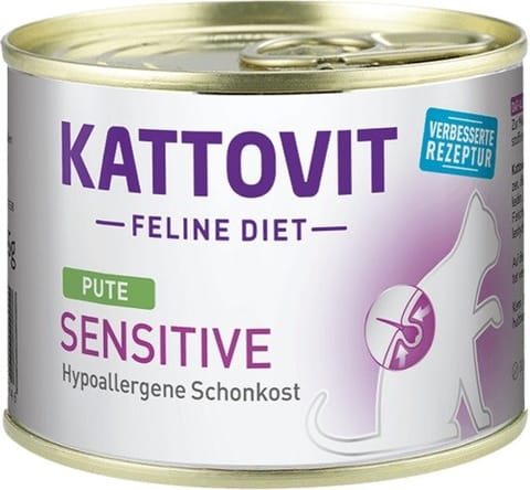 ⁨KATTOVIT Sensitive Turkey - wet cat food - 185g⁩ at Wasserman.eu