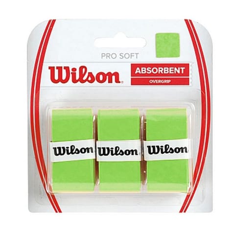 ⁨Owijki Wilson Pro Soft Overgrip 3szt (kolor Zielony, rozmiar N/A)⁩ w sklepie Wasserman.eu