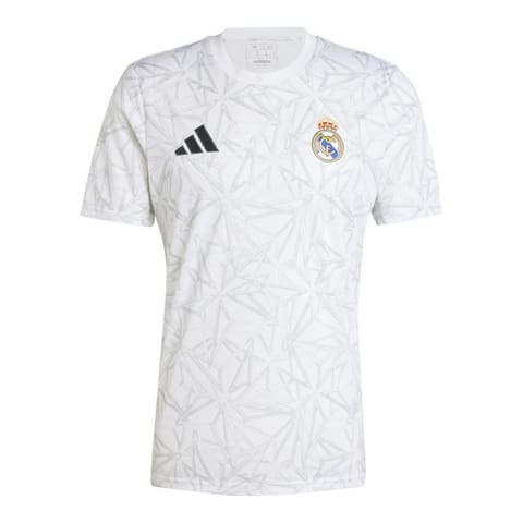 ⁨Koszulka przedmeczowa adidas Real Madryt Home M (kolor Biały, rozmiar L (183cm))⁩ w sklepie Wasserman.eu