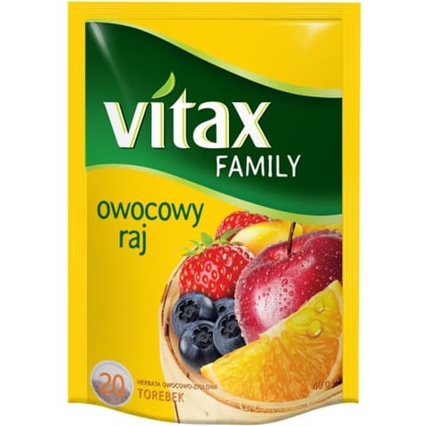 ⁨HERBATA VITAX FAMILY OWOCOWY RAJ (24)⁩ w sklepie Wasserman.eu