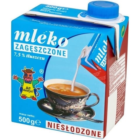 ⁨MLEKO GOSTYŃ ZAGĘSZCZONE 500 G 7,5%⁩ w sklepie Wasserman.eu