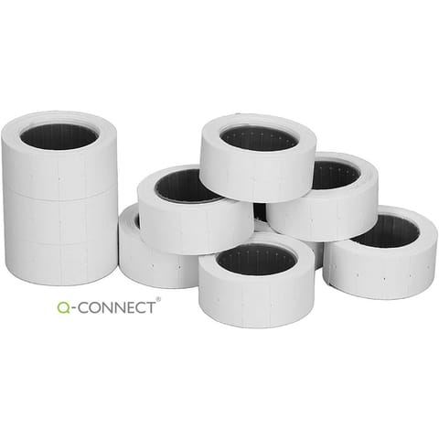 ⁨Etykiety do metkownic Q-Connect 21x12mm białe (10)⁩ w sklepie Wasserman.eu