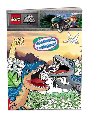 Lego Jurassic World. Kolorowanka z naklejkami w sklepie Wasserman.eu