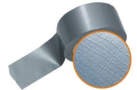 Taśma naprawcza zbrojona mocna DUCT TAPE 50mm 10m szara srebrna tkaninowa w sklepie Wasserman.eu