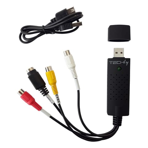 ⁨Grabber TECHLY I-USB-VIDEO-700TY USB - 1x S-Video + 3x RCA⁩ w sklepie Wasserman.eu