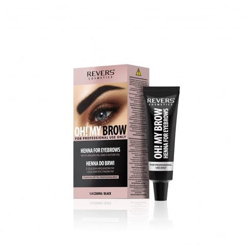 ⁨REVERS Oh! My Brow Henna kremowa do brwi - czarna⁩ w sklepie Wasserman.eu