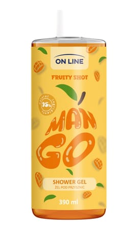 ⁨ON LINE Fruity Shot Żel pod prysznic Mango 390 ml⁩ w sklepie Wasserman.eu