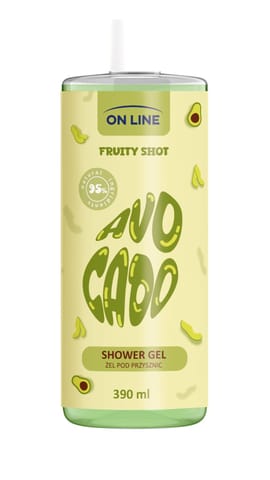 ⁨ON LINE Fruity Shot Żel pod prysznic Avocado 390 ml⁩ w sklepie Wasserman.eu