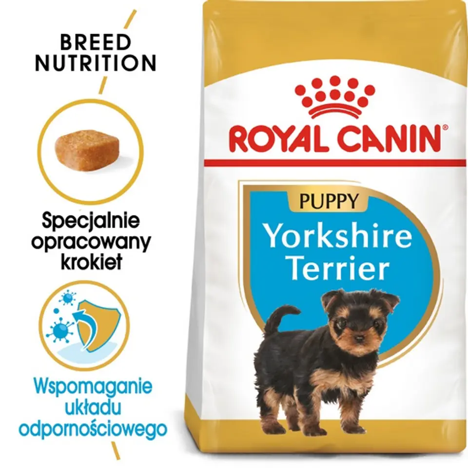 Royal Canin Yorkshire Terrier Puppy karma sucha dla szczeniąt do 10 miesiąca, rasy yorkshire terrier 0,5kg w sklepie Wasserman.eu