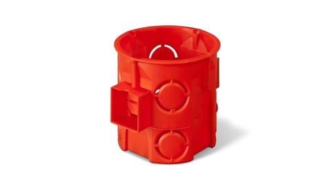 ⁨Puszka podtynkowa 60mm głęboka łączeniowa czerwona PK-60 0285-00/60szt./⁩ w sklepie Wasserman.eu