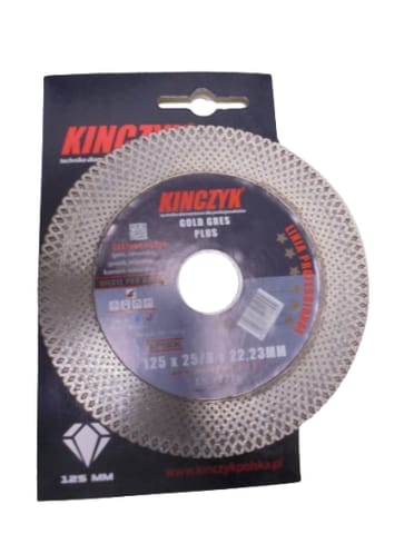 ⁨Tarcza tnąca Kinczyk 19-1210 125x22,2 mm 19-1210⁩ w sklepie Wasserman.eu