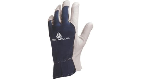 ⁨Goatskin back gloves, jersey white & blue size 10 CT402BL10⁩ at Wasserman.eu