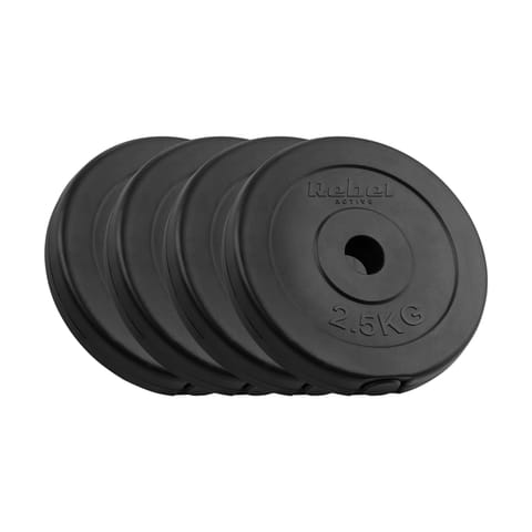 ⁨Obciążenie bitumiczne zestaw 4x2.5kg, otwór 31mm, talerz klasyczny, REBEL ACTIVE⁩ w sklepie Wasserman.eu