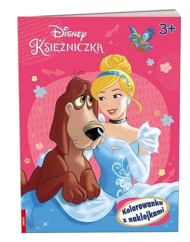 Disney Księżniczka. Kolorowanka z naklejkami w sklepie Wasserman.eu