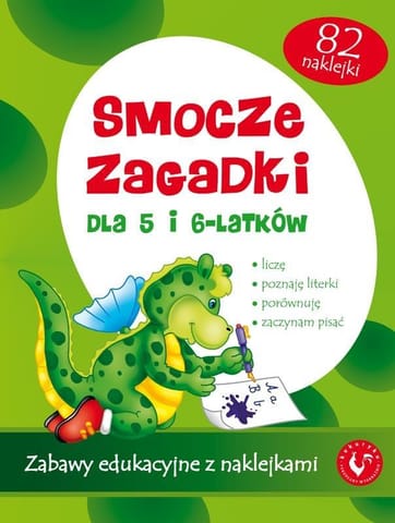 ⁨Smocze zagadki - Zabawy edukacyjne z naklejkami⁩ w sklepie Wasserman.eu