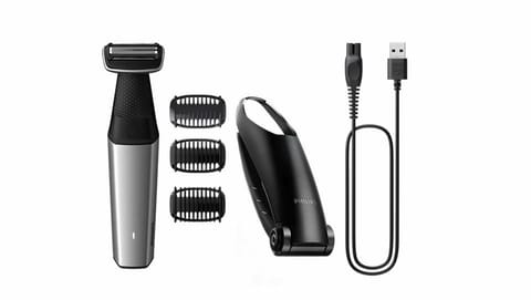 ⁨Philips BODYGROOM Series 5000 BG5021/15 body groomer/shaver Black, Silver⁩ at Wasserman.eu