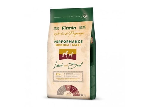 ⁨FITMIN Medium Maxi Performance Lamb with beef - dry dog food - 12kg⁩ at Wasserman.eu