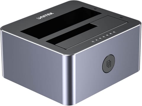 ⁨Unitek Y-3027GY01-EU Stacja klonująca dyski 2 x SATA 2,5"/3,5" USB-C 10Gbps⁩ w sklepie Wasserman.eu
