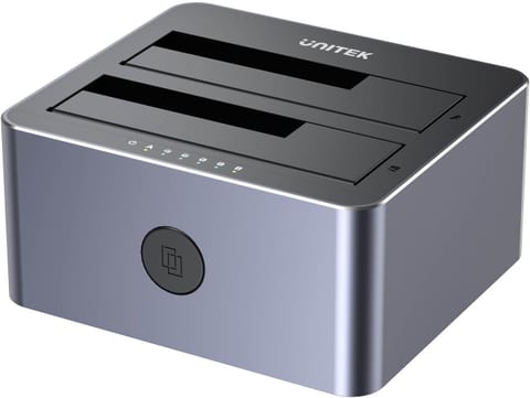 ⁨Storage Docking Station - Unitek (Y-3026GY01-EU) 2x SATA III 2.5"/3.5" USB 3.0 5Gbps⁩ at Wasserman.eu