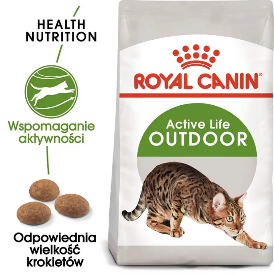 ⁨Royal Canin Active Life Outdoor cats dry food 4 kg Adult Poultry⁩ at Wasserman.eu