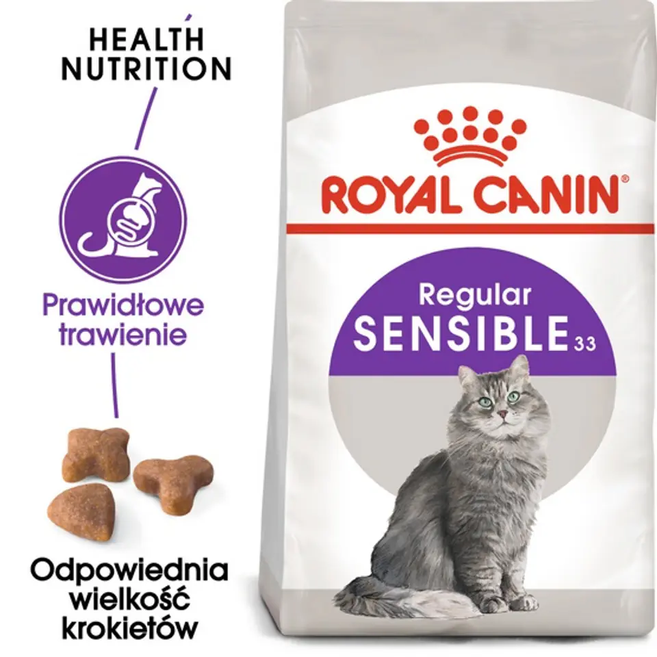 ⁨Royal Canin Sensible 33 cats dry food 4 kg Adult Poultry, Rice⁩ at Wasserman.eu