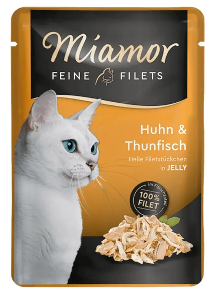 ⁨Miamor Feine Filets Kurczak & Tuńczyk saszetka 100g⁩ w sklepie Wasserman.eu