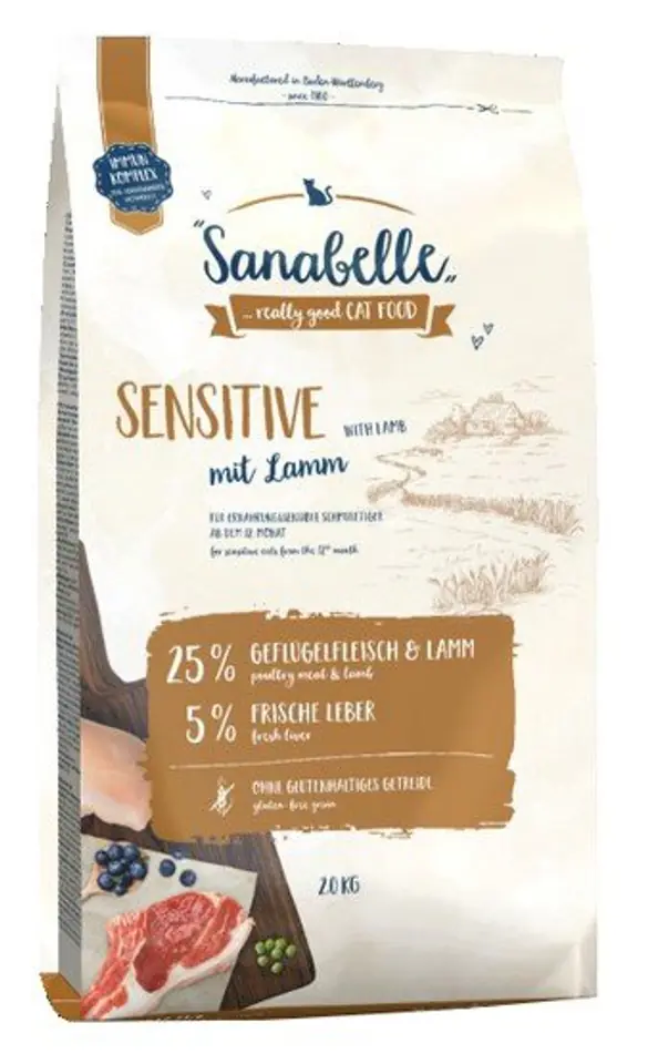 ⁨Sanabelle Adult Sensitive z jagnięciną 2kg⁩ w sklepie Wasserman.eu