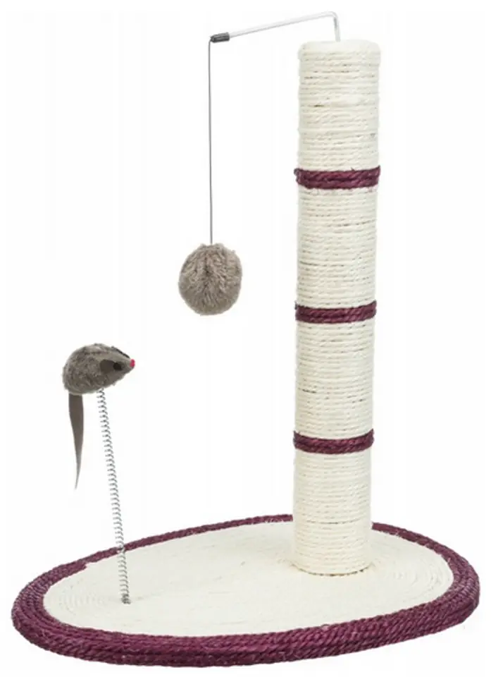 ⁨TRIXIE SCRATCHING POST WITH BALL AND MOUSE 50,5cm [TX-4306]⁩ at Wasserman.eu