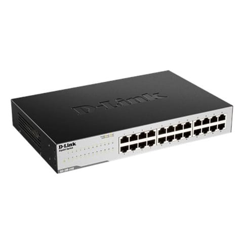 ⁨D-Link GO-SW-24G Unmanaged L2 Gigabit Ethernet (10/100/1000) 1U Black, Gray⁩ at Wasserman.eu