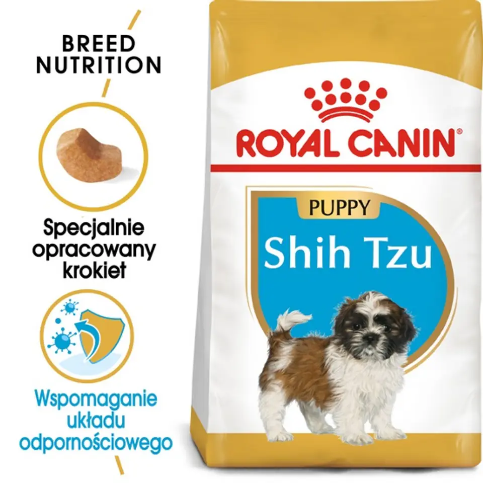 ⁨Royal Canin Shih Tzu Puppy karma sucha dla szczeniąt do 10 miesiąca, rasy shih tzu 1,5kg⁩ w sklepie Wasserman.eu