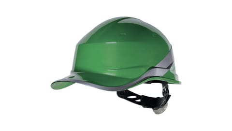 ⁨Hełm ochronny o kształcie czapeczki baseball DIAMOND V, kolor: zielony, rozmiar: regulowany / DIAM5VEFL⁩ w sklepie Wasserman.eu