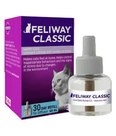 ⁨Feliway Classic - Katzenpheromone 30 Tage Nachfüllung (Nachfüllung) 48ml⁩ im Wasserman.eu