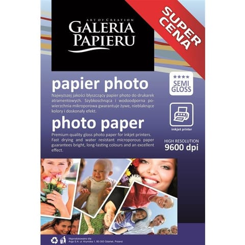 ⁨PAPIER FOTOGRAFICZNY 10 X 15 CM 200 G SEMI GLOSS INKJE⁩ w sklepie Wasserman.eu