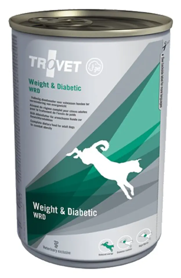 ⁨Trovet WRD Weight & Diabetic dla psa puszka 400g⁩ w sklepie Wasserman.eu