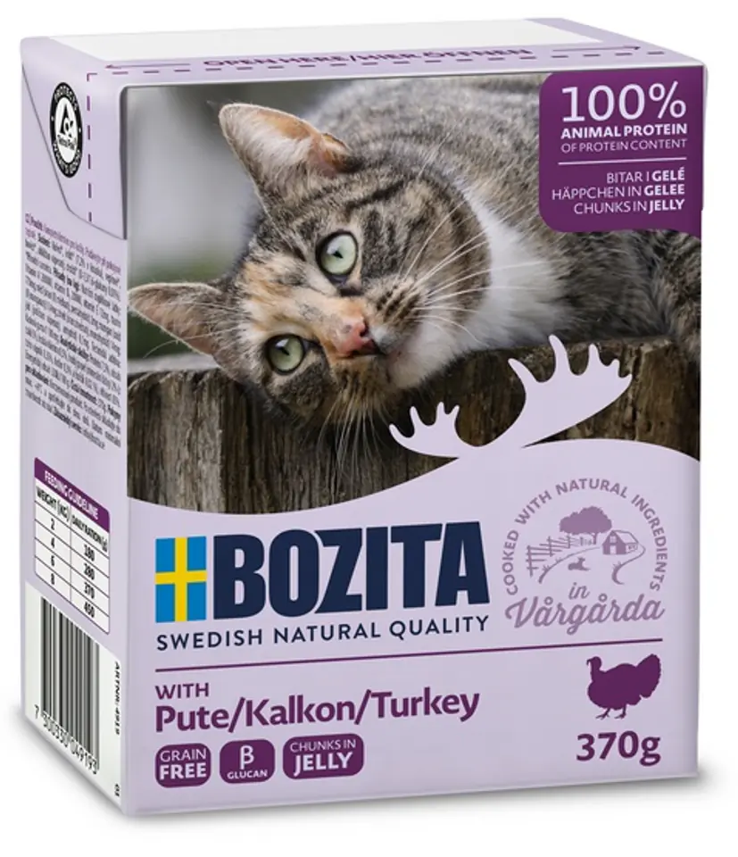 ⁨BOZITA Chunks in Jelly with Turkey 370g⁩ at Wasserman.eu