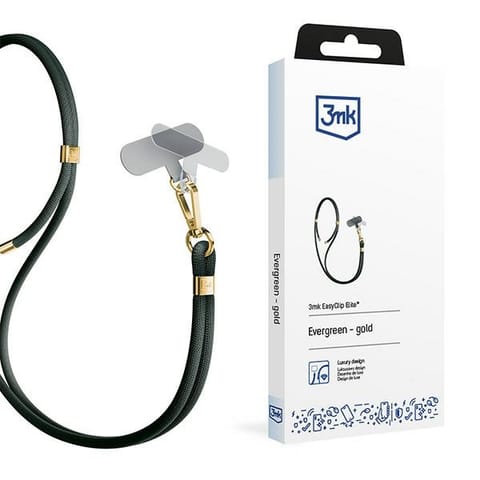 ⁨3MK EasyClip Elite Evergreen (gold)smycz do telefonu⁩ w sklepie Wasserman.eu