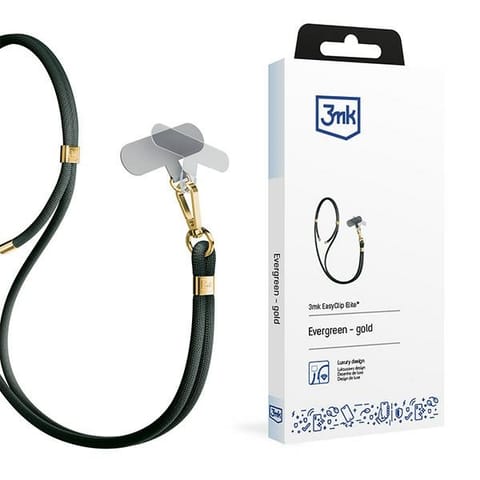 ⁨3MK EasyClip Elite Evergreen (gold) smycz do telefonu⁩ w sklepie Wasserman.eu