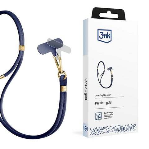 ⁨3MK EasyClip Elite Pacific (gold)Smycz do telefonu⁩ w sklepie Wasserman.eu