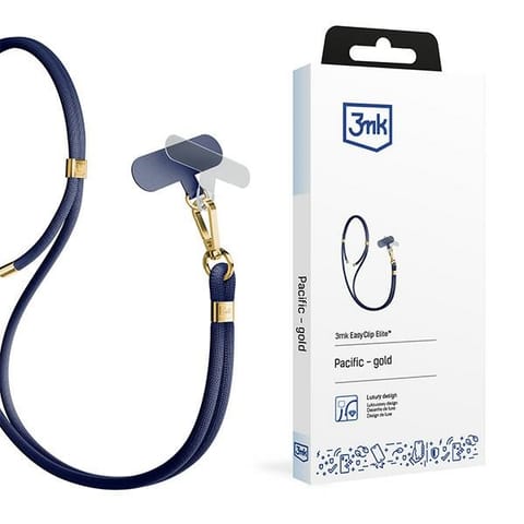 ⁨3MK EasyClip Elite Pacific (gold) Smycz do telefonu⁩ w sklepie Wasserman.eu