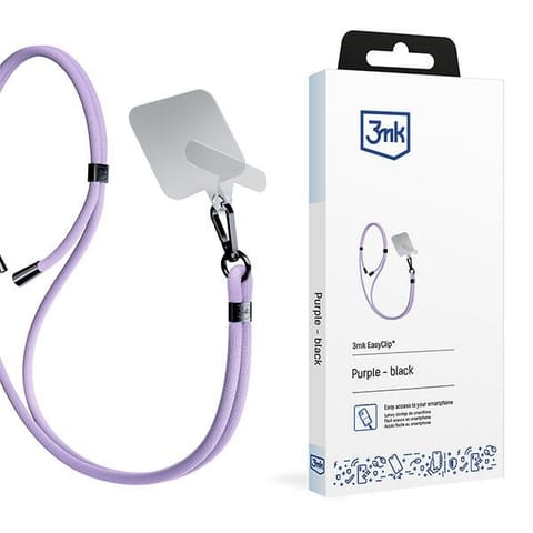 ⁨3MK EasyClip Purple (black)smycz do telefonu⁩ w sklepie Wasserman.eu