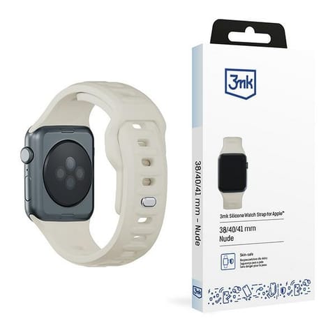 ⁨3MK Silicone Watch Strap beżowy/beigedla Apple Watch 38/40/41mm⁩ w sklepie Wasserman.eu