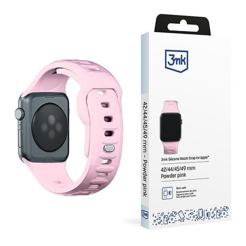 3MK Silicone Watch Strap Powder Pinkdla Apple Watch 42/44/45/49 mm w sklepie Wasserman.eu